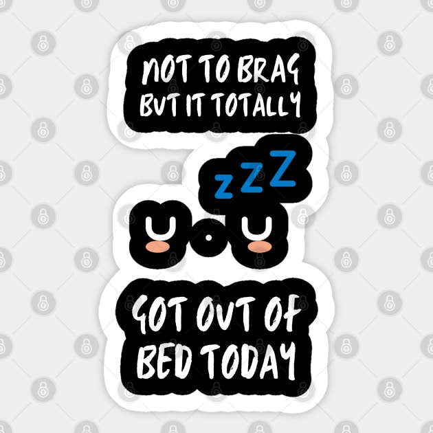 Wake up to reality funny design Sticker by Maroon55